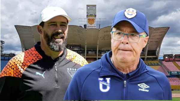 Pablo Sánchez y Jorge Célico (Foto tomada de: Primicias/Liga de Quito/API)