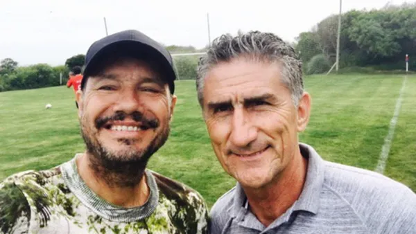 Patón Bauza-Marcelo Tinelli / Foto: El Crack