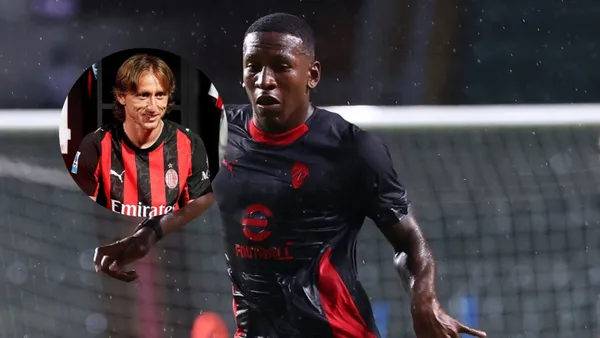 Pervis Estupiñán-Luka Modric / Foto: AC Milan