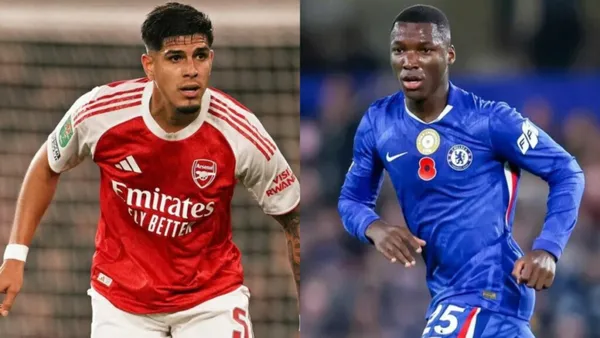 Piero Hincapié y Moisés Caicedo fueron parte del duelo de la Carabao Cup, entre Arsenal y Chelsea