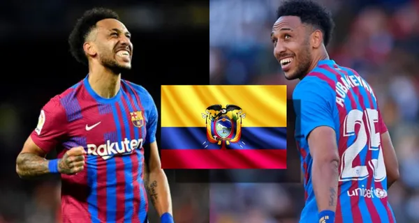 Pierre Emerick Aubameyang es el gran goleador del FC Barcelona y ya enfrentó a un ecuatoriano pero le hizo quedar mal