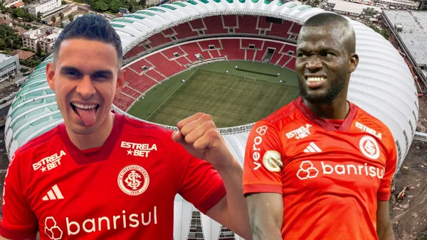 Rafael Santos Borre y Enner Valencia (Foto tomada de: Wikipedia/Transfermarkt/Internacional)