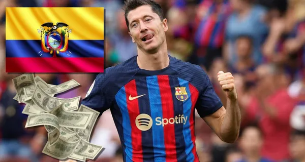 Robert Lewandowski ha iniciado con todo en el FC Barcelona pero un ecuatoriano tiene los mismos goles que él en Europa
