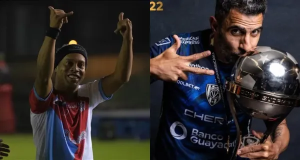 Ronaldinho está dedicado a los partidos de exhibición mientras que Cristian Pellerano, con 40 años, se destapó ante Sao Paulo en la final de Sudamericana