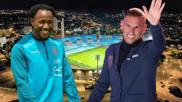 Sebastián Beccacece y John Yeboah (Foto tomada de: Wikipedia/John Yeboah/API)