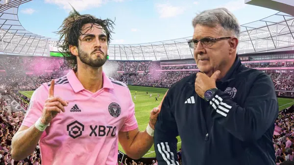 Tata Martino y Leonardo Campana (Foto tomada de: Infobae/Inter Miami/Quinto)
