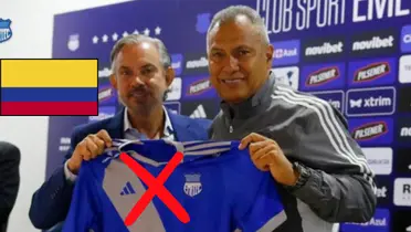 Hernán Torres con la camiseta del Emelec de Ecuador