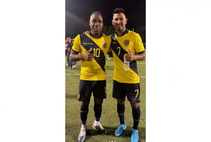 Walter Ayoví con David Quiroz - Tomado del Instagram de David Quiroz