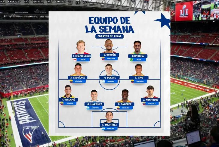 Equipo de la semana cuartos de final Copa América