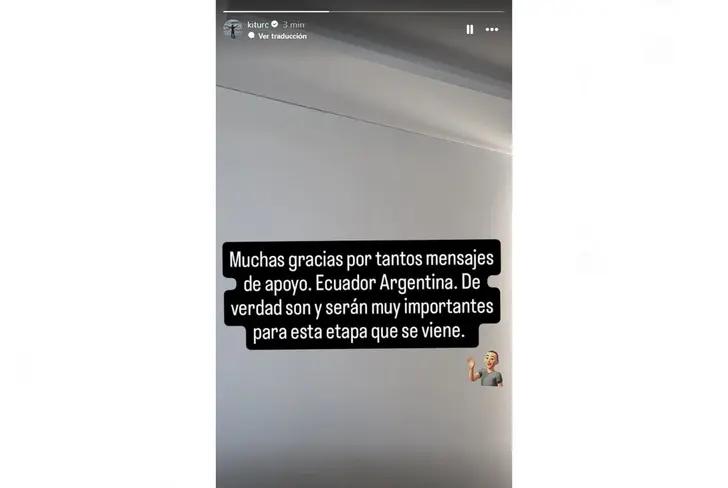 Mensaje de Damián Díaz en redes sociales