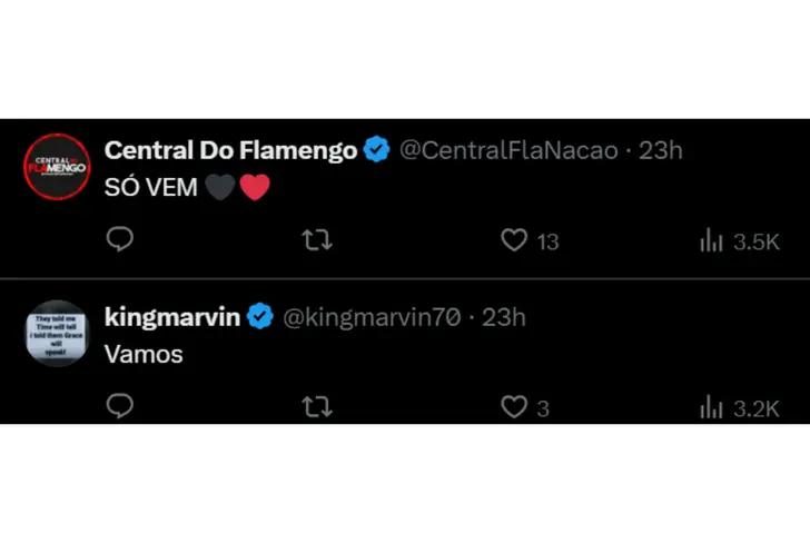 Tuits en en el post de Bienvenida de Flamengo a Gonzalo Plata