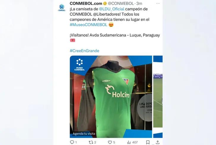 Tomado de X de Conmebol