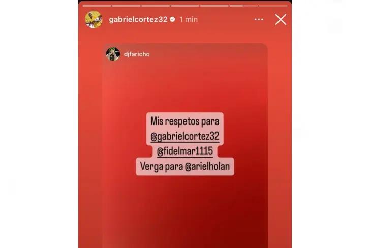 Gabriel Cortez en su Instagram