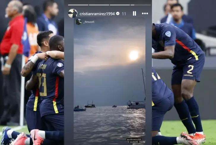 Cristian Ramírez de vacaciones, tomado de Instagram