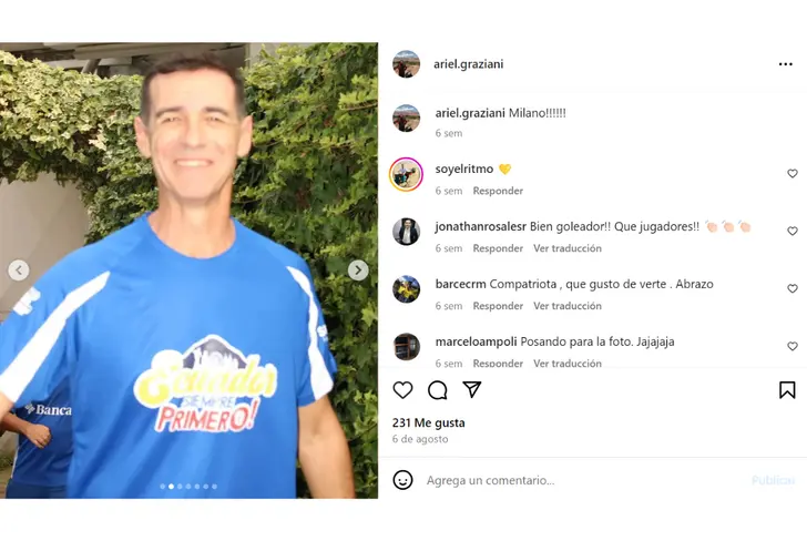 Foto de Ariel Graziani - Tomado de su cuenta de Instagram