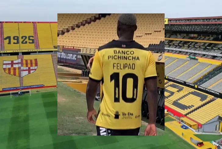 Felipe Caicedo con la 10 en Barcelona SC (Foto tomada de: Karolina Dávila)