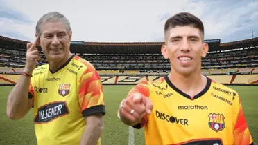 Ariel Holan y Braian Oyola (Foto tomada de: Alcaldía de Guayaquil/Barcelona SC)