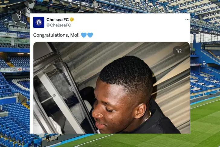 Mensaje del Chelsea a Moisés Caicedo por ser papá (Foto tomada de: X)