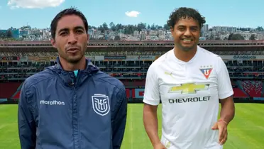 Cristhian Mora y Franklin Salas (Foto tomada de: Liga de Quito/FEF)