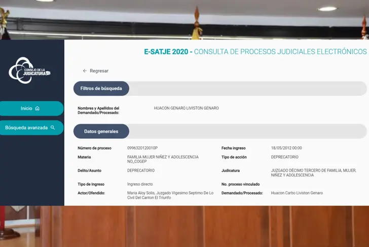 La tercera denuncia de en el Consejo de la Judicatura contra Genaro Huacón