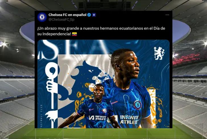 Mensaje para Ecuador del Chelsea (Foto tomada de: X)