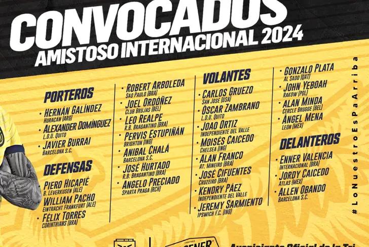 Convocados selección nacional