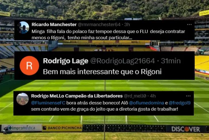 Comentarios hinchas de Fluminense sobre Francisco Fydriszewski