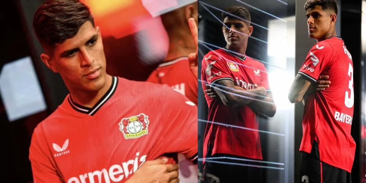 El Bayer Leverkusen presentó su nueva camiseta y como era de esperarse el que la lució fue Piero Hincapié
