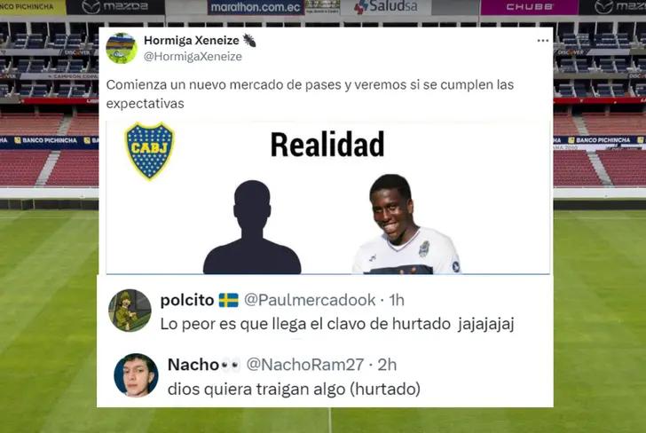 Hinchas de Boca Juniors burlándose de Jan Hurtado