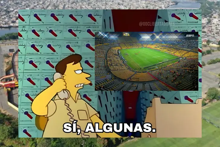 Meme Barcelona SC vs Cobresal por estadio vacío