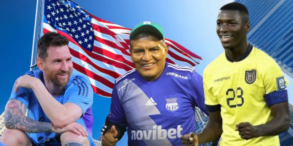 FOTO: Cancha Ecuador/Instagram Messi/Instagram Moisés Caicedo/ Frepick