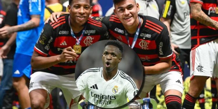 Gonzalo Plata anotó un golazo y dio el título a Flamengo, así celebró Vinicius en España