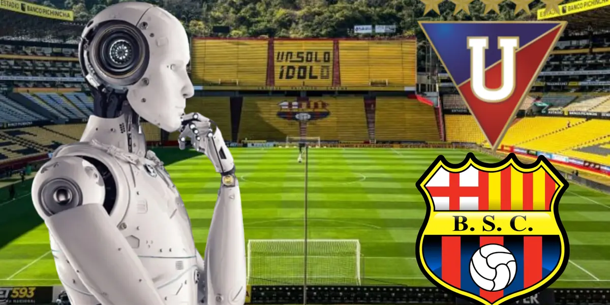 Según la Inteligencia Artificial, el equipo que ganará entre Barcelona SC vs Liga de Quito