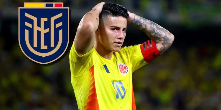 (VIDEO) Mal perdedor, James Rodríguez desmereció la victoria histórica de Ecuador a Colombia en Barranquilla