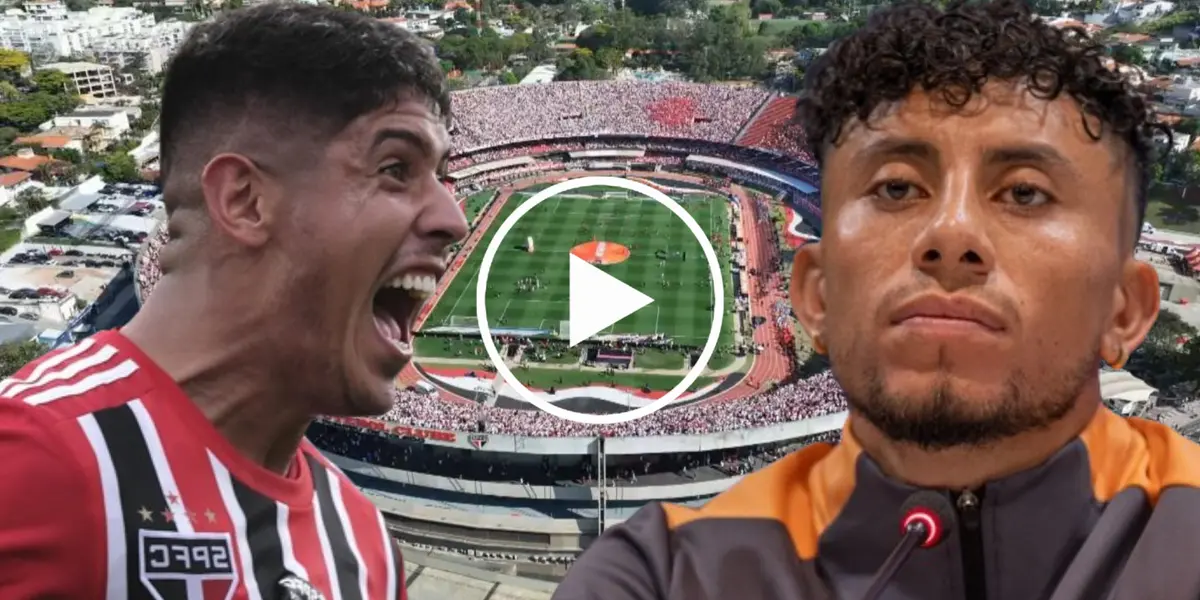 (VIDEO) En brazos de un jugador de São Paulo, así salió Joao Rojas de la cancha