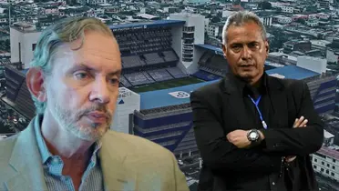 José Pileggi y Hernán Torres en el Estadio Capwell (Foto tomada de: Wikipedia/API/Vistazo)