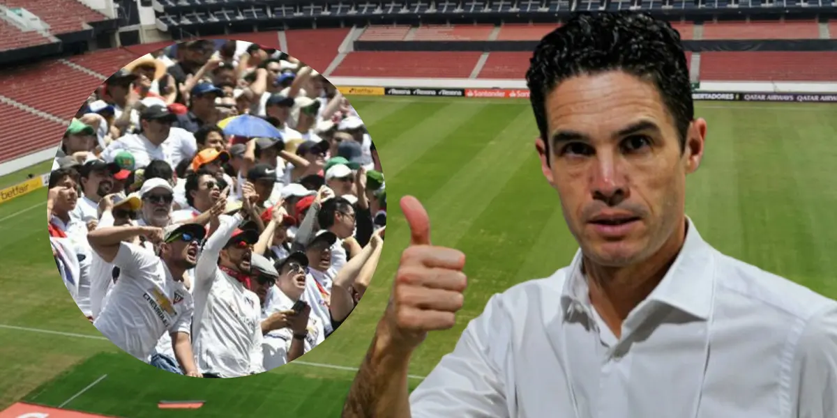 Josep Alcácer quiere quedarse en Liga de Quito y así le demostraron los hinchas su “cariño”