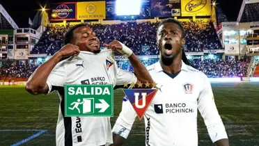 Michael Estrada, Ricardo Adé. Foto tomada de: Liga de Quito