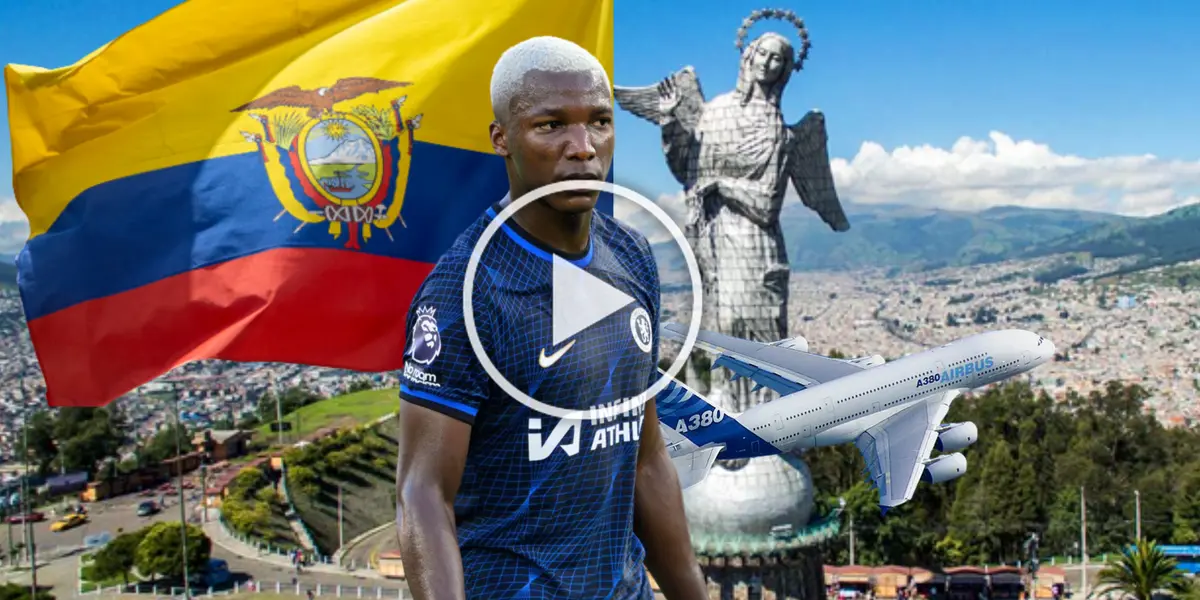 (VIDEO) Después de su golazo, así fue la llegada de Moisés Caicedo a Ecuador 