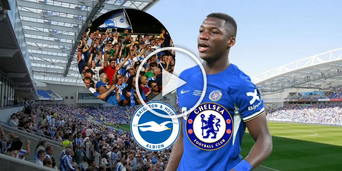 (VIDEO) Nada de respeto, la reacción de los hinchas del Brighton en medio partido contra Moisés Caicedo