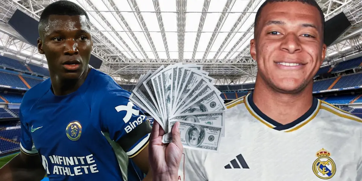 Mientras Moisés Caicedo gana $9,2 millones en el Chelsea, el salario que tendría Kylian Mbappé en el  Real Madrid