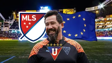 Pablo Sánchez, logo MLS, escudo LDU. Foto tomada de: Wikipedia/Liga de Quito