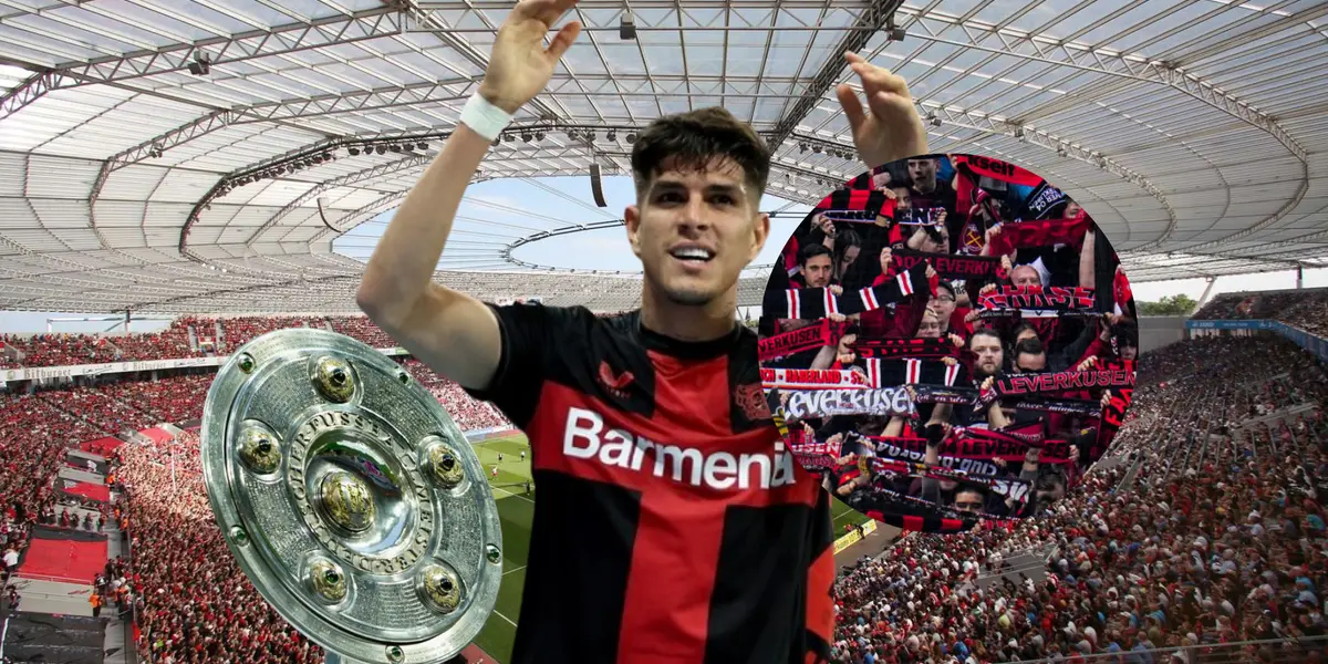 Bayer Leverkusen primer campeón invicto en la historia de la Bundesliga y así festejó Piero Hincapié