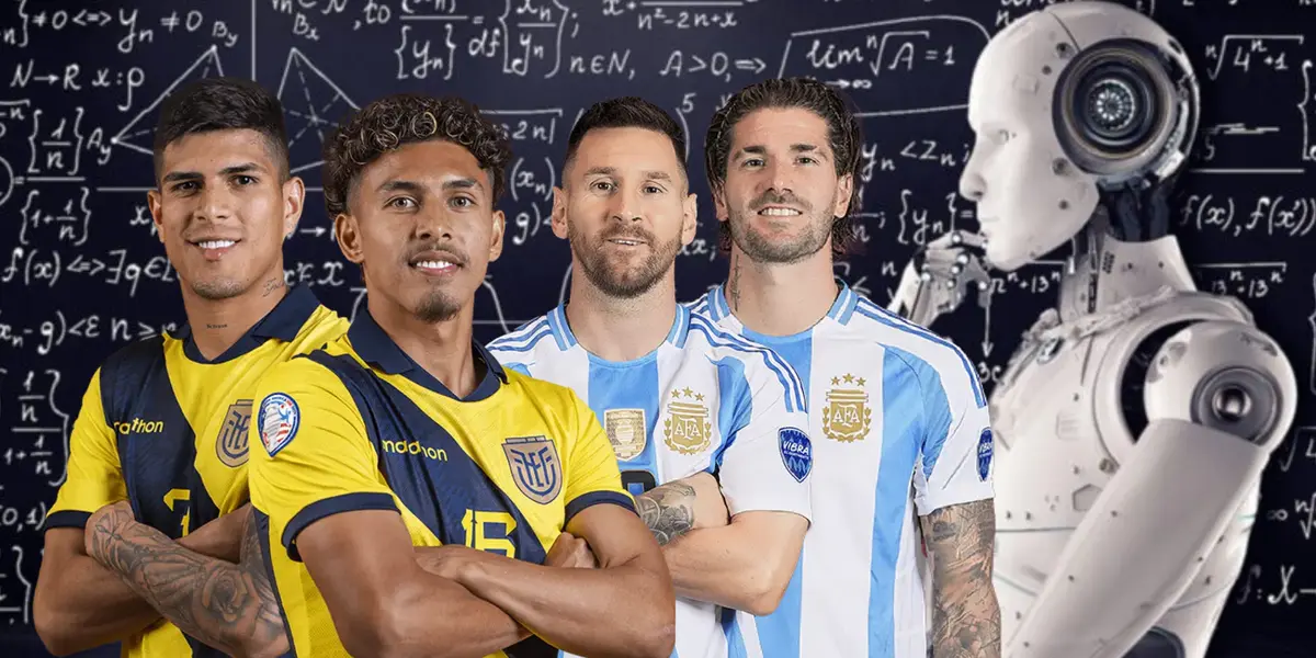 Según la Inteligencia Artificial, el resultado del partido Ecuador vs Argentina de Copa América