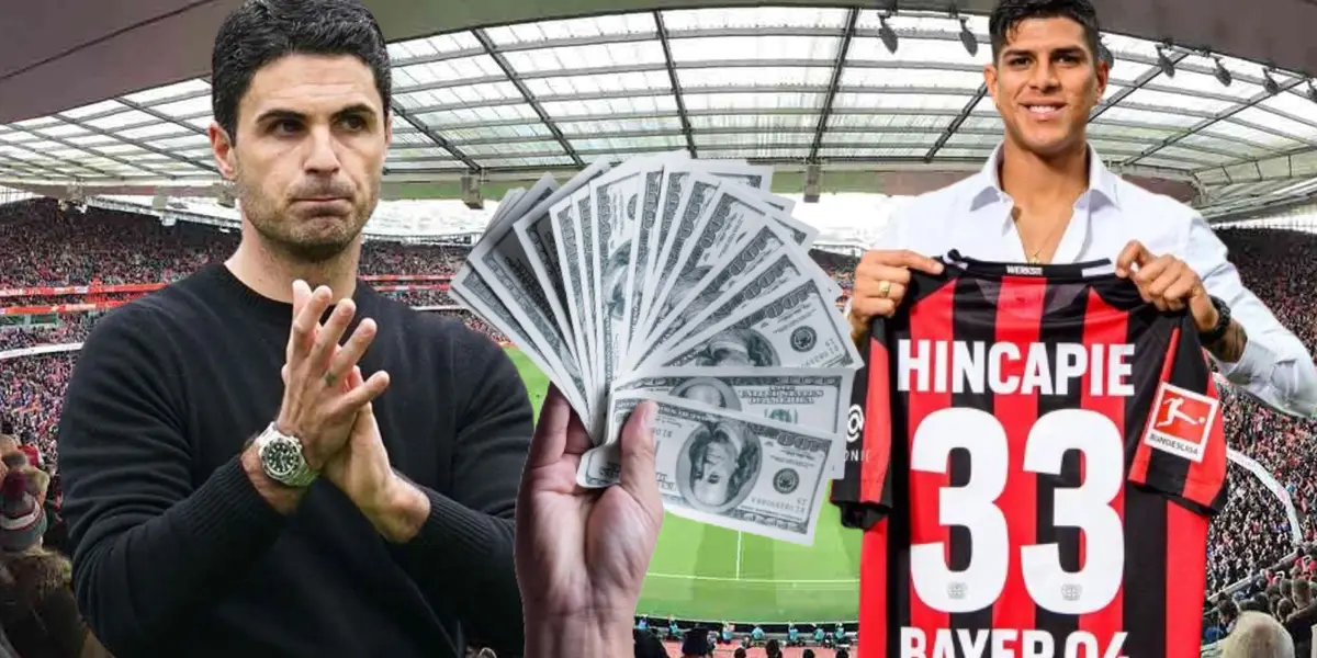En el Leverkusen gana $3,4 millones y lo que cobraría Piero Hincapié en Arsenal
