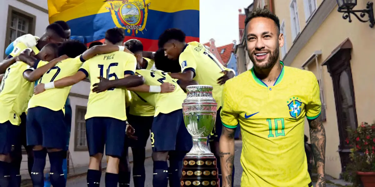 Selección Ecuador, Copa América, Neymar Jr sonriendo. Foto tomada de: Viajeros Mundi/Brasil/La Tri