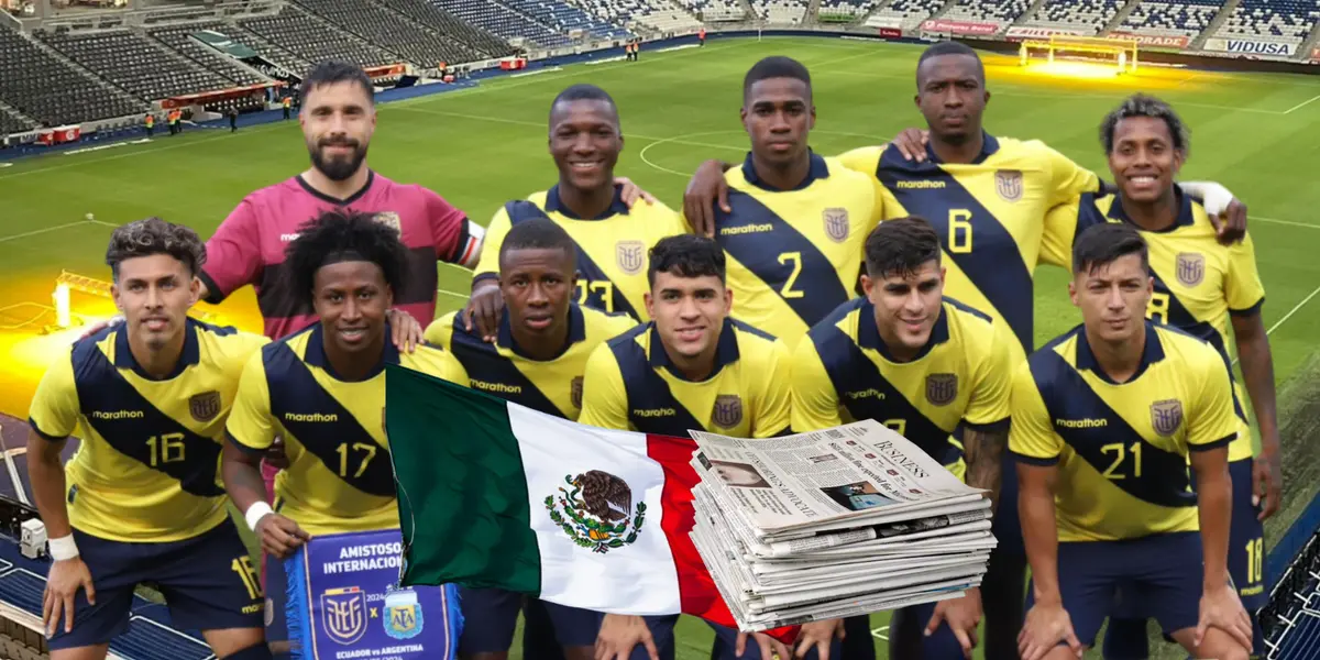 selección Ecuador, prensa de México. Foto tomada de: La Tri