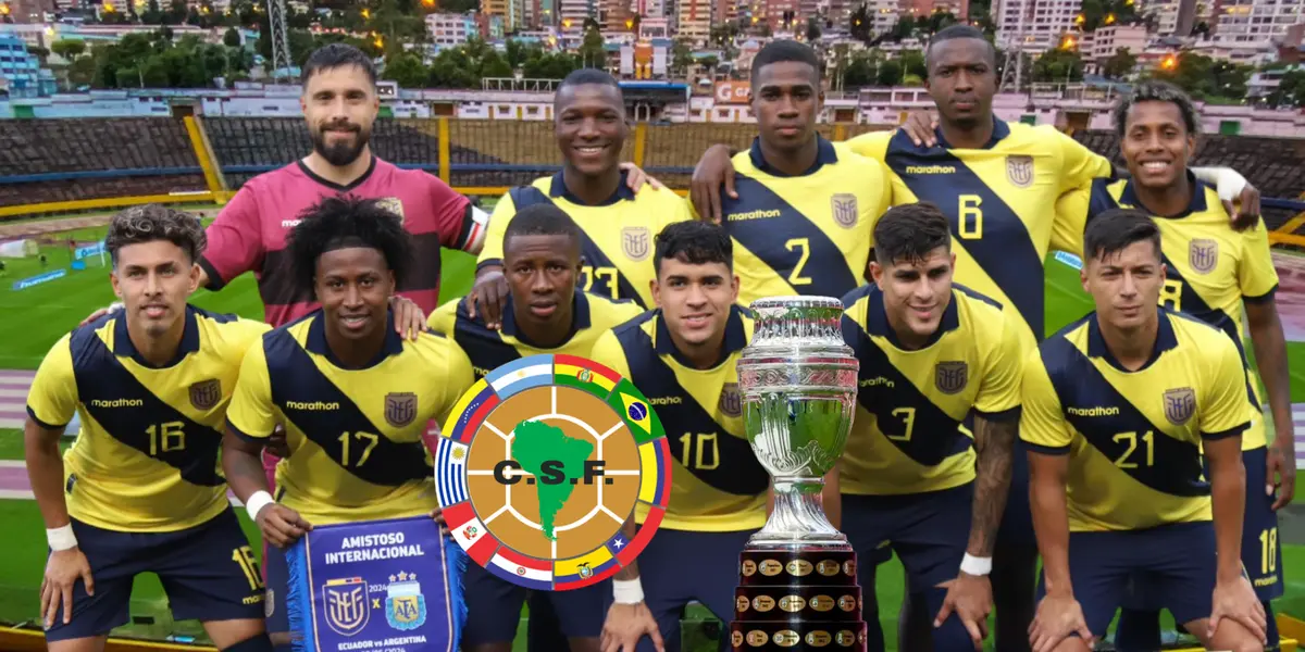 Selección Ecuador, trofeo Copa América. Foto tomada de: Conmebol/La Tri