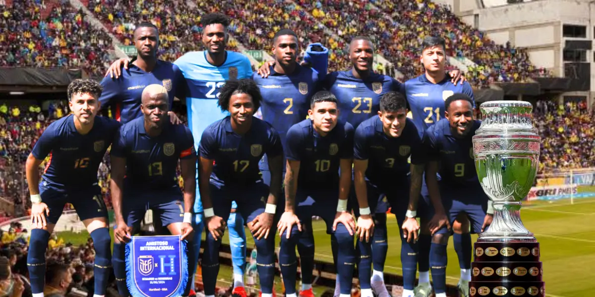 Selección Ecuador, trofeo Copa América. Foto tomada de: La Tri/API