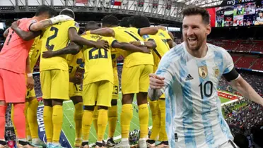 Selección Ecuatoriana y Lionel Messi (Foto tomada de: Wikipedia/ESPN/AFP)